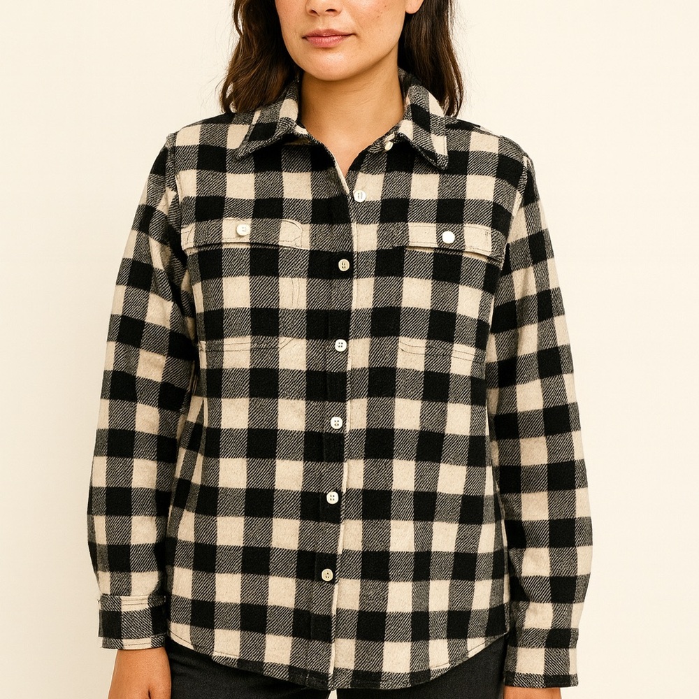 Vintage WOOLRICH Black and White Checkered Jacket